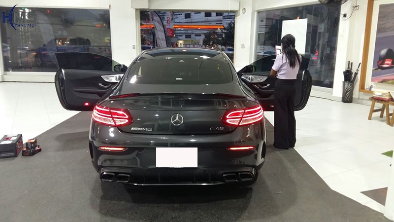 ติดกล้องหน้ารถBenz C43